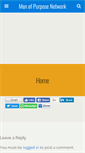 Mobile Screenshot of menofpurposenetwork.org